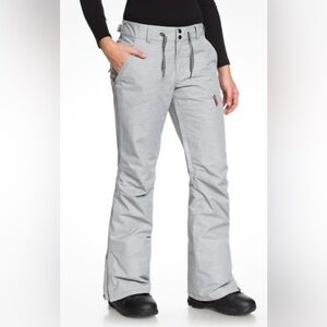 ROXY Women's NADIA Snow Pants Ski SJEH Heather Linen Gray Small READ
